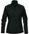 FPL-1W Stormtech Ladies Shasta Tech 1/4 Zip Fleece Black colour image